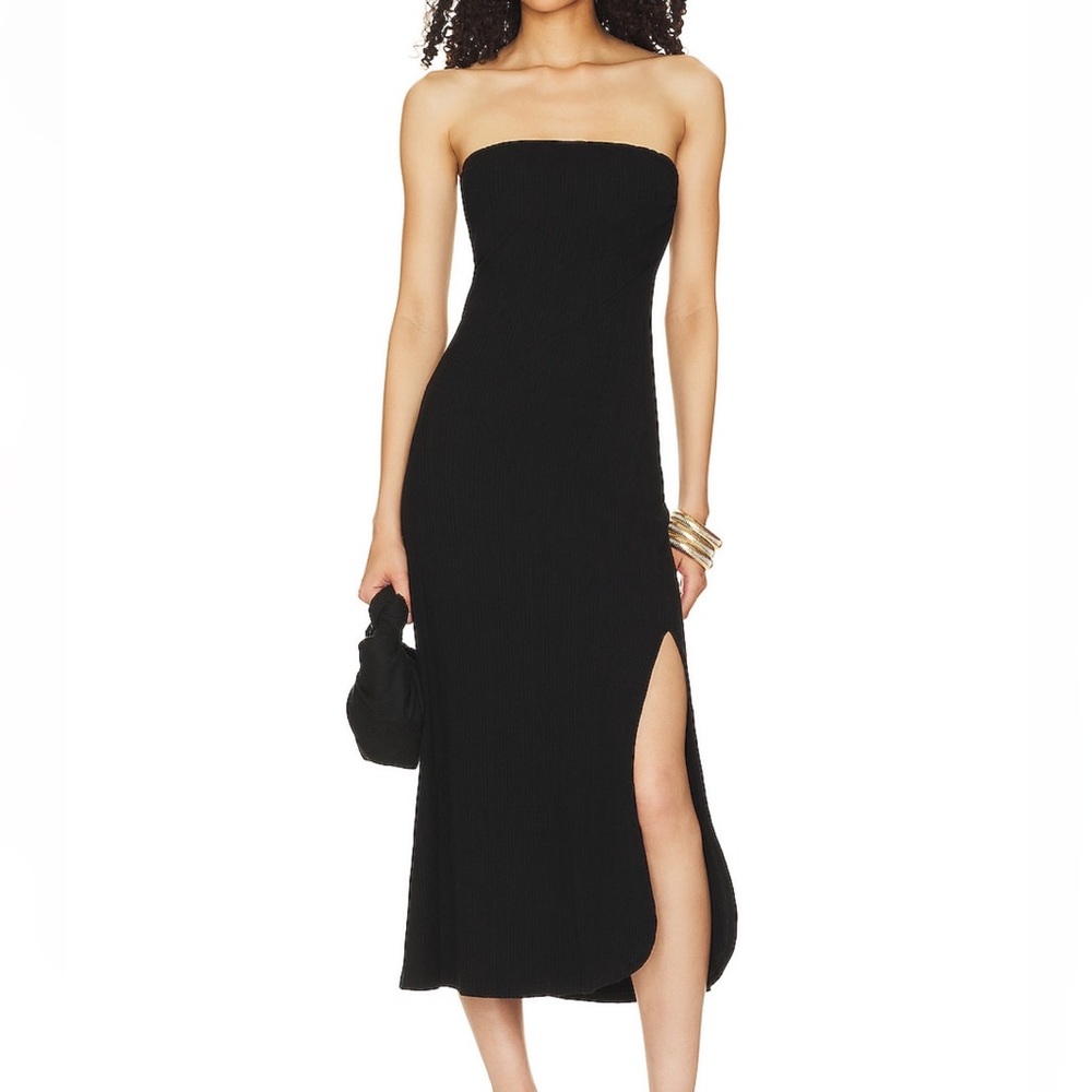 Vitamin A Swim black ribbed cover up NWT